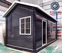 Maisons préfabriquées de luxe, mini-maisons modulaires à 2 chambres, maison préfabriquée en conteneur mobile de 20 pieds