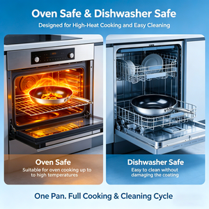 Wok de Cerámica KFCC G8 Libre de PFAS, Wok Antiadherente de Acero Inoxidable de 5 Capas con Micro Puntos G8, Wok <span class=keywords><strong>para</strong></span> Cocina de Gas e Inducción - Product Image 5