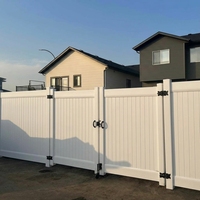 Clôture de jardin en PVC, 6 pieds x 8 pieds, blanche, écologique, design 3D, faible entretien, compatible HOA, ISO