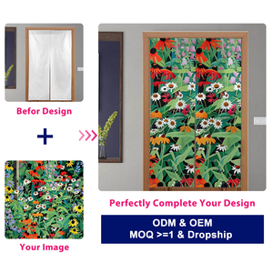 Personnalisable Intimité Décor Imprimé Demande Rideaux De Porte pour Chambre Fenêtre Couloir Salon Entrée-Écran Chambre Diviseurs - Product Image 3
