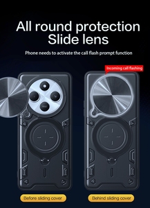 Caso de telefone TPU PC com protetor de câmera de metal para celular Xiaomi Redmi <span class=keywords><strong>14C</strong></span> 4G 14T Pro 13T 13 Lite - Product Image 4