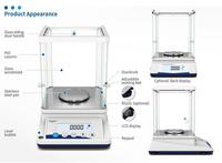 Báscula Electrónica de Laboratorio XINGYUN JA103P con Pantalla LCD, Lectura de Precisión de 0.001g, Capacidad de 110 Gramos, OEM
