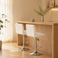 Tabouret de bar blanc de style industriel, pivotant et réglable en hauteur, pour bistrot, bar, club, salon, magasin, mobilier