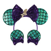 Nouveauté : Bandeau pour enfants avec nœud en sequins et oreilles de souris