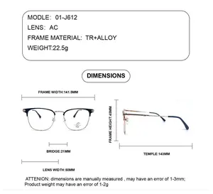 Customized Wholesale METAL BROW LINE Men Designer Decoration Frames Optical Glasses Eyewear Eye Frame Optical Glasses