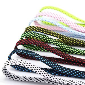 WEGOODZF Lacets en sergé à pois colorés personnalisés Qualité assurée Paire de lacets de <span class=keywords><strong>basket</strong></span>-ball plats en <span class=keywords><strong>toile</strong></span> en polyester - Product Image 2