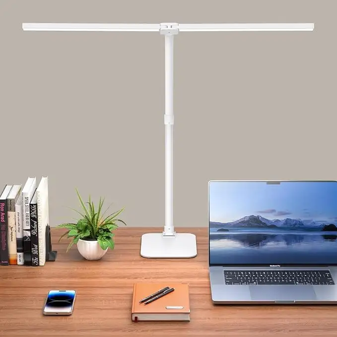 Lâmpada de mesa LED para escritório, dormitório, casa, trabalho, estudo, leitura, arquiteto, desenho, lâmpada com clipe