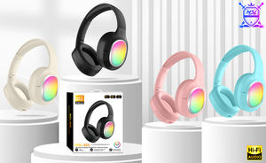 Vente en gros 2025 best-seller mode enfants personnalisé grand casque stéréo RGB lumière LED oreille ouverte indicateur de batterie pas cher <span class=keywords><strong>compagnie</strong></span> aérienne - Product Image 5