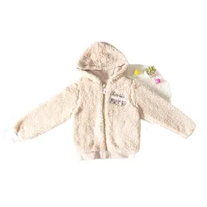 फैक्टरी प्रत्यक्ष बिक्री सर्दियों कोट ऊन जैकेट में सबसे ऊपर फर Hooded ऊपर का कपड़ा सर्दियों कोट बच्चे को लड़कियों के लिए
