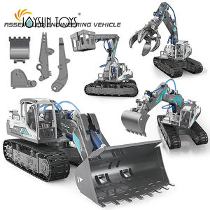 Jouet de construction STEM pour enfants 6 en 1, kits de robotique scolaire de véhicule électrique hydraulique - Product Image 2