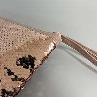 Pochette à sequins réversibles, pochette de voyage scintillante sirène avec bandoulière pour femme, soirée