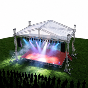 Plataforma Modular de Aluminio Resistente a la Lluvia, Diseño Personalizado, Forma Cuadrada, Capacidad de Carga de 500 kg, para Eventos, Conciertos, <span class=keywords><strong>Alquiler</strong></span>, Fábrica - Product Image 4