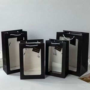 Bolsa de Papel Kraft con Ventana, Personalizable con Logotipo, Reciclable, Popular para Regalos, Venta Caliente RTS - Product Image 6