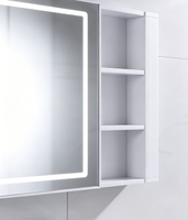 Seri Kabinet Cermin Kamar Mandi Modern Sederhana, Cermin Kamar Mandi yang Dipasang di Dinding atau Kabinet Cermin Penyimpanan untuk Rumah dan Hotel
