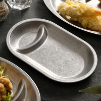 Assiette en acier inoxydable à compartiments pour enfants, design moderne argenté, personnalisable, la plus vendue – Fournisseur