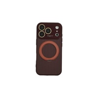 Étui de téléphone magnétique rotatif en silicone compatible avec 18 Pro Max, moulage par injection transparent de 17 pouces, grand format