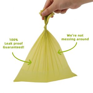 ถุงใส่ขี้สุนัข HDPE ทำจากแป้งข้าวโพด แบบม้วน พิมพ์ลายตามสั่ง ขายส่ง - Product Image 4