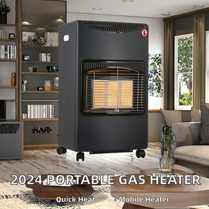 Chauffage au gaz infrarouge portable de haute qualité, vente chaude, économie d'énergie, anti-basculement, chauffage rapide, 4 <span class=keywords><strong>roulettes</strong></span>, homologué CE, pour extérieur et chambre à coucher - Product Image 3