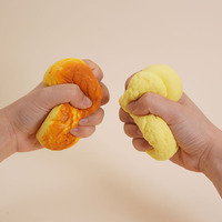 PU Slow-Rebound Simulated Pineapple Bun Bread Sticky Stress-Relief Squeeze Soft Toy untuk Anak Perempuan Laki-Laki Remaja Grosir
