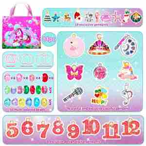 Premium DIY Kids Jewelry Making Set Pulsera de la amistad con cuentas de colores y bolso de cadena de acero inoxidable incluido - Product Image 2