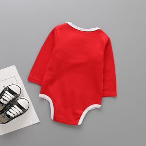 Hot sale 0-3 months newborn baby clothes cotton long-sleeved body <strong>my</strong> <strong>1st</strong> <strong>Christmas</strong> <strong>outfit</strong> baby romper - Product Image 6