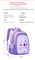 Sac à roulettes scolaire 3-en-1 populaire pour enfants, motif dessin animé, respirant, imperméable, avec sac à déjeuner inclus