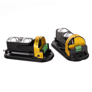 Sensor de doble haz Detector de intrusión infrarrojo activo Plástico Impermeable 85dB <span class=keywords><strong>Alarma</strong></span> 30m ~ 150m Valla de barrera de pared <span class=keywords><strong>perimetral</strong></span> exterior - Product Image 2