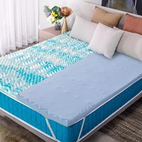 Surmatelas en mousse à mémoire de forme certifié CertiPUR-US, 3 pouces, avec gel rafraîchissant, pour lit King ou Queen