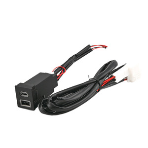 Toyota Car <b>Charger</b> Dual USB Type <b>C</b> PD Fast Charging 12V ABS <b>Plug</b> In For New Toyota Models - Product Image 1