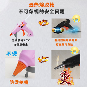 Hot Melt Glue Gun Lithium Battery 2000mAh Rechargeable Wireless For Diy Craft Use - Product Image 2