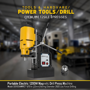 Taladro Magnético Eléctrico Portátil de 1200W, Mandril de 9/10 Pulgadas, Diámetro de Perforación de 23mm, Máquina de Perforación de Grado Profesional - Product Image 2