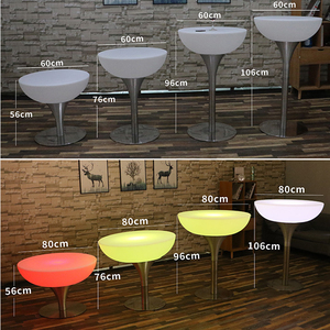 Meubles LED modernes pour événements, chaise de bar et table de bar haute avec lumière LED, mobilier professionnel pour fêtes - Product Image 2