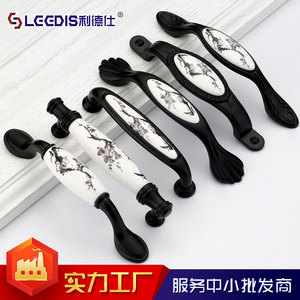 LGEDIS <b>Ceramic</b> Cabinet Handles Oval Zinc Alloy European Style Furniture Hardware <b>Drawer</b> Door <b>Knobs</b> - Product Image 3