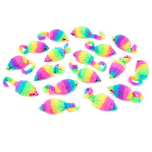 Arco Iris ratón gato juguetes mascota juguete interactivo masticar ejercicio gato juguete ratón - Product Image 6