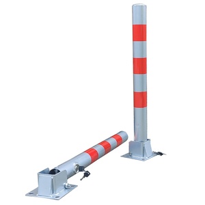 Arêtes de <span class=keywords><strong>parking</strong></span> pliables, hauteur 670mm, gris/rouge, noir/jaune, cerceaux de <span class=keywords><strong>parking</strong></span>, polet, abschliessbar - Product Image 2