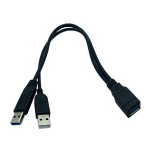 สายอะแดปเตอร์ USB3.0 30 ซม. + 30 ซม. ตัวผู้เป็นตัวเมียสำหรับการถ่ายโอนข้อมูลคอมพิวเตอร์ทองแดงบริสุทธิ์พีวีซี - Product Image 2