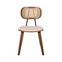 Table à manger et chaises en bois de style rétro américain pour les cafés commerciaux et les restaurants de desserts au thé au lait