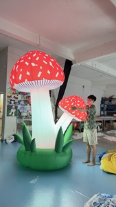 Decorazioni Gonfiabili Pubblicitarie a Forma di Piante, Modello Gigante di Fungo Gonfiabile con Luci LED da 3m per Festival, Eventi, Feste e Paesi <span class=keywords><strong>delle</strong></span> <span class=keywords><strong>Meraviglie</strong></span> - Product Image 3