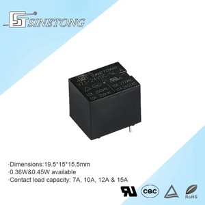 SINETONG 973 relais de puissance Miniature 24VDC 10A/12A interrupteur de charge de Contact industriel haute puissance scellé à usage général - Product Image 2
