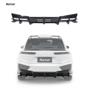 Diffuseur Karbel style KB en fibre de carbone sèche pour pare-chocs arrière <span class=keywords><strong>BMW</strong></span> <span class=keywords><strong>IX</strong></span> <span class=keywords><strong>XDrive40</strong></span> 2021-2023 - Product Image 1