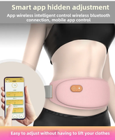 Ceinture chauffante portable pour soulager les douleurs lombaires avec vibration, rechargeable par USB, contrôle de la minuterie via application, pour femmes Qingying QY.AMY-064