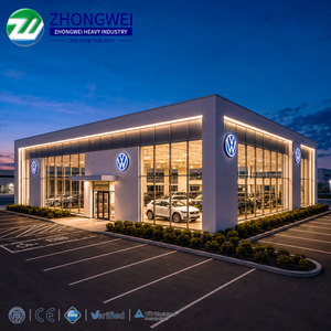 Salón <span class=keywords><strong>de</strong></span> Exposiciones Moderno con Estructura <span class=keywords><strong>de</strong></span> Acero Prefabricada, Nave Metálica <span class=keywords><strong>de</strong></span> Gran Envergadura con Muro Cortina <span class=keywords><strong>de</strong></span> Vidrio, <span class=keywords><strong>Precio</strong></span> <span class=keywords><strong>de</strong></span> Fábrica - Product Image 1