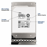 Hard Drive Server Kapasitas Tinggi Baru Asli D Ell 14T SAS/SATA 6G 12G 7.2K