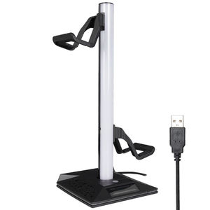 <span class=keywords><strong>Support</strong></span> <span class=keywords><strong>de</strong></span> <span class=keywords><strong>casque</strong></span> <span class=keywords><strong>de</strong></span> jeu VCOM Budget avec éclairage LED 7 couleurs, <span class=keywords><strong>support</strong></span> <span class=keywords><strong>de</strong></span> <span class=keywords><strong>casque</strong></span> RGB avec concentrateur USB C, charge 5W pour les joueurs et les streamers - Product Image 4