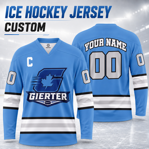Jersey de Hockey sobre Hielo Personalizado, Uniforme de Hockey Canadiense con Logotipo, Nombre del Jugador, Número, Tela de Malla Transpirable - Product Image 1
