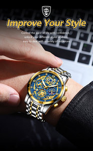 POEDAGAR 984 Nuevo Reloj de Cuarzo para Hombre, Reloj de Lujo de Acero Inoxidable, Cronógrafo Impermeable para Hombre - Product Image 5