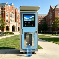 Distributeur d'eau 24h/24 compatible OEM/ODM, station de remplissage d'eau commerciale à filtration multi-étapes pour parcs communautaires
