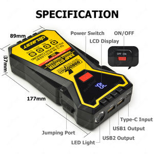 Bon <span class=keywords><strong>prix</strong></span> <span class=keywords><strong>Batterie</strong></span> au lithium 12V 600A <span class=keywords><strong>D</strong></span>émarreur de secours avec compresseur <span class=keywords><strong>d</strong></span>'air Pompe à air gonfleur de pneus Banque <span class=keywords><strong>d</strong></span>'alimentation - Product Image 2