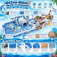 Équipement de terrain de jeu intérieur de haute qualité, centre de jeux Ocean Play, parc d'attractions pour enfants, solutions personnalisées de jeux souples et d'escalade