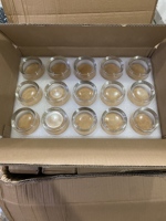 1 ensemble de 15 pots à bougies en verre avec couvercles en bambou, contenants à bougies transparents/givrés de 4 oz avec étiquettes, pots vides pour la fabrication de bougies DIY